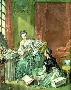 Francois Boucher the haberdasher oil painting